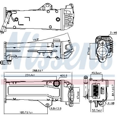 Kühler,Abgasrückführung VOLVO S60,V40 03 FIRST FIT 989284