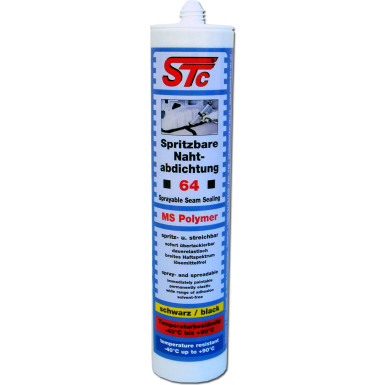 STC Spritzbare Nahtabdichtung 64 schwarz Kartusche 310 ml | 75601 STC Spritzbare Nahtabdichtung 64 schwarz Kartusche 310 ml | 75601
