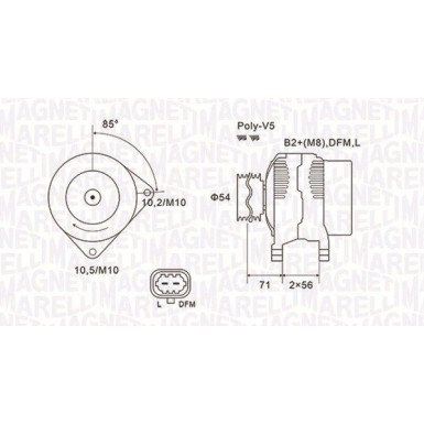 MAGNETI MARELLI Generator 063731960010 MAGNETI MARELLI Generator 063731960010