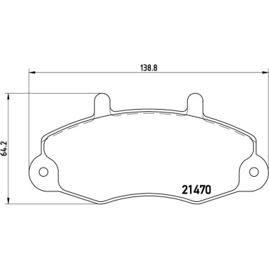 BREMBO Bremsklötze VA P 24 032