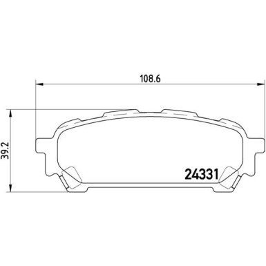 BREMBO Bremsklötze HA SUBARU Forester, Impreza 99-12 PRIME LINE P 78 014