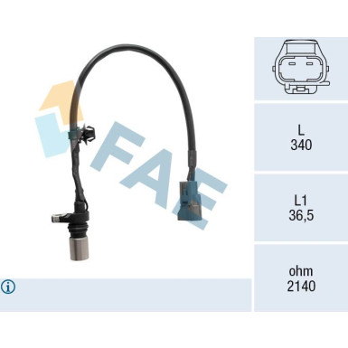 FAE Impulsgeber, Kurbelwelle 79534 FAE Impulsgeber, Kurbelwelle 79534