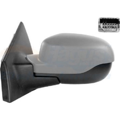 Außenspiegel Renault Clio asphärisch, 5Pins, grund. OE 7701071871 HAGUS 4333817