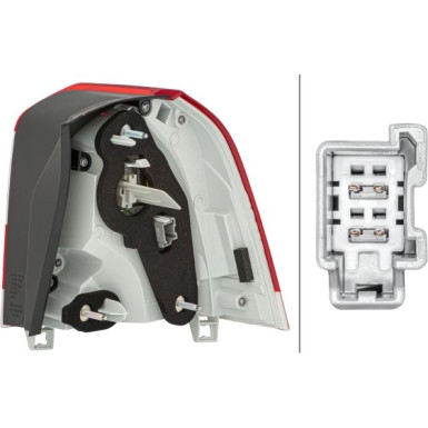 HECKLEUCHTE L 12 V HELLA VOLVO V70 III 07-16 2VA 011 527-031