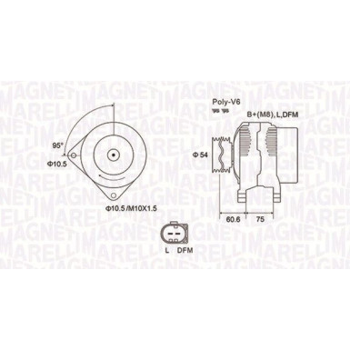 MAGNETI MARELLI Generator 063731757010 MAGNETI MARELLI Generator 063731757010