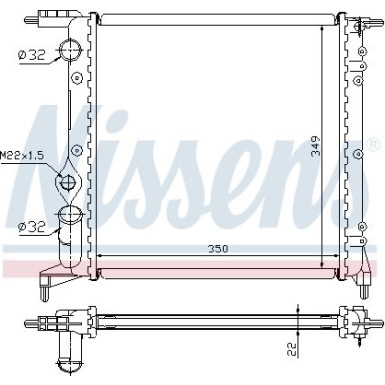 Wasserkühler PKW 639261 Wasserkühler PKW 639261