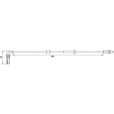 72 403 056 Sensor, Raddrehzahl HA re 0 265 007 531 72 403 056 Sensor, Raddrehzahl HA re 0 265 007 531