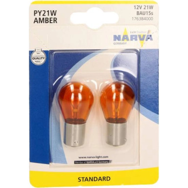 Glühlampe Py21W 12V/21W (Orange) Blister 2 Stk 176384000