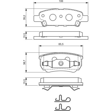 Bremsklötze MITSUBISHI,CITROEN,PEUGEOT 0 986 424 814 Bremsklötze MITSUBISHI,CITROEN,PEUGEOT 0 986 424 814