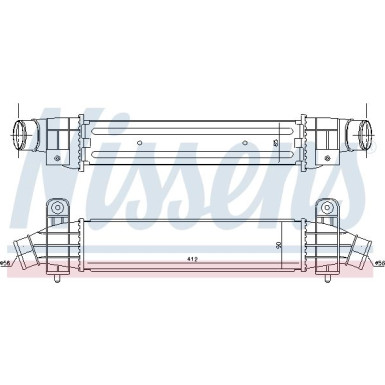Ladeluftkühler PKW FORD MONDEO III 2,0 TDCI 01 96702