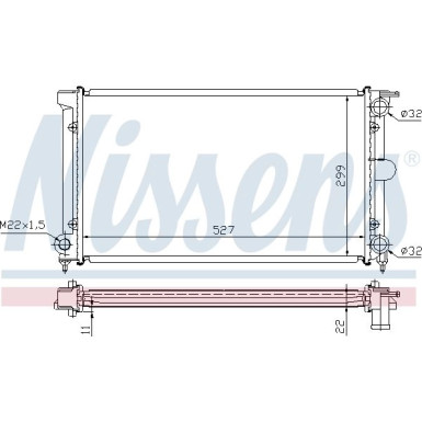 Wasserkühler PKW VW GOLF 1600 DIESEL 83 651511