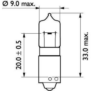 H21W 24V.21W.BAY9s Lampe 24356CP
