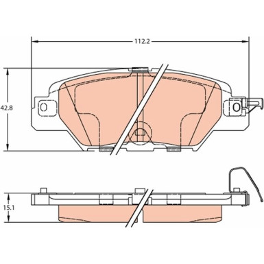 Bremsklötze HA MAZDA CX5 11 GDB2163 Bremsklötze HA MAZDA CX5 11 GDB2163