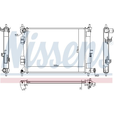 Wasserkühler PKW 675072 Wasserkühler PKW 675072