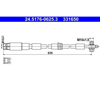 Bremsschlauch 24.5176-0625.3