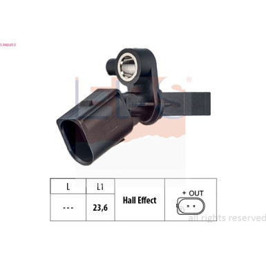 Sensor, Raddrehzahl 1.960.013
