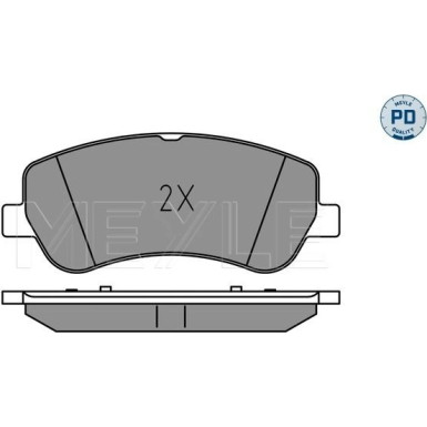 Bremsbelagsatz, Scheibenbremse MEYLE-PD: Advanced performance and design 025 248 6720/PD