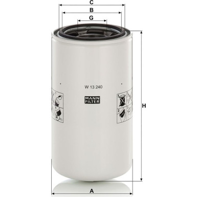 Mann & Hummel Industriefilter W 13 240