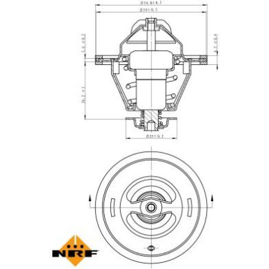 Thermostat, Kühlmittel 725125 Thermostat, Kühlmittel 725125