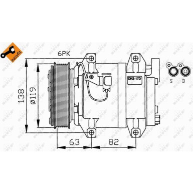 Kompressor, Klimaanlage EASY FIT 32211