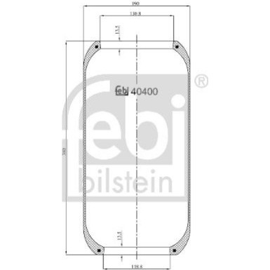 FEBI BILSTEIN Luftfeder 40400