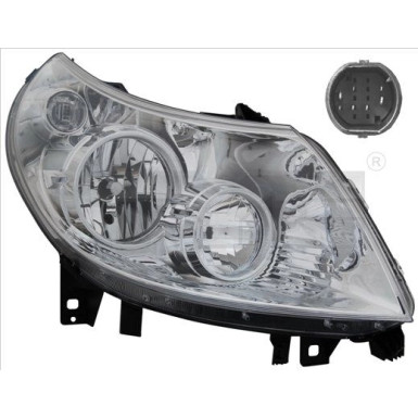 Scheinwerfer R H7/H1 +LWR +MOT ALTER STECKER FIAT DUCATO 7,06-12,10/CIT JUMPER 4,06-12,10/PEU BOXER 06-10 2518,507,1