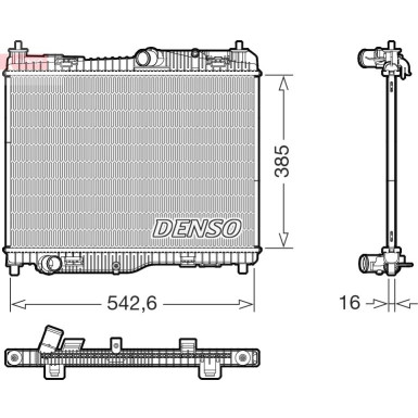 DENSO Kühler, Motorkühlung DRM10123