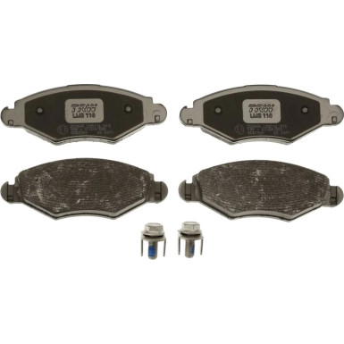 Bremsklötze VA PEUGEOT 206 98 COTEC GDB1500