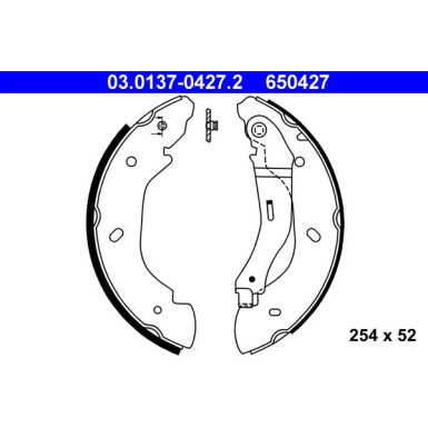 Bremsbackensatz 03.0137-0427.2 Bremsbackensatz 03.0137-0427.2