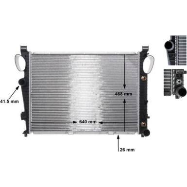 Kühler, Motorkühlung BEHR CR 304 000S