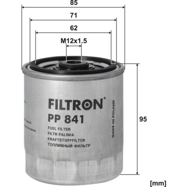 FILTRON Kraftstofffilter PP 841