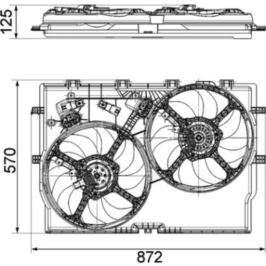 Lüfter Motorkühlung CFF 194 000P