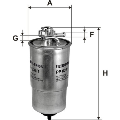 FILTRON Kraftstofffilter PP 839/1