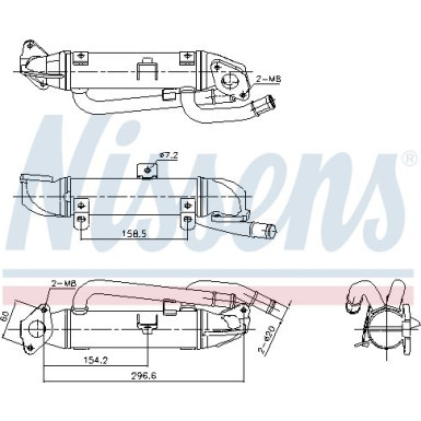 Kühler,Abgasrückführung AUDI A4,VW,SKODA 00 FIRST FIT 989414