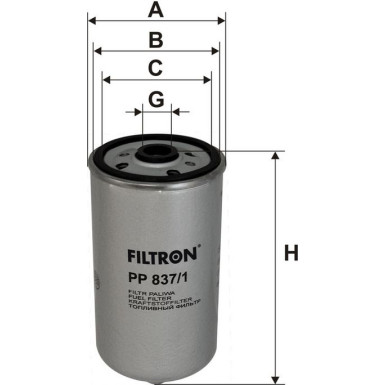 FILTRON Kraftstofffilter PP 837/1