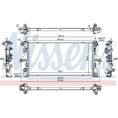 Wasserkühler PKW 606538 Wasserkühler PKW 606538