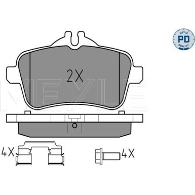 Bremsbelagsatz Db T. W166 11- Amg MEYLE-PD: Advanced performance and design 025 252 1516/PD