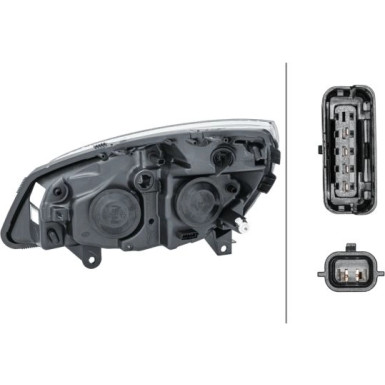 HELLA Hauptscheinwerfer 1EG 008 862-181