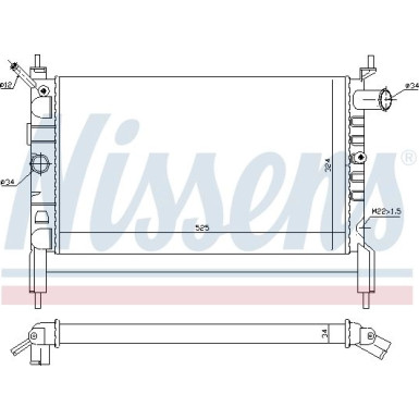 Wasserkühler PKW 632761 Wasserkühler PKW 632761