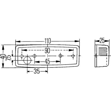 HELLA Seitenlicht 2PS006717-031