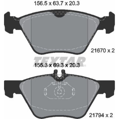 Bremsbelagsatz Db P. W210 95 Q+ 2167001 Bremsbelagsatz Db P. W210 95 Q+ 2167001