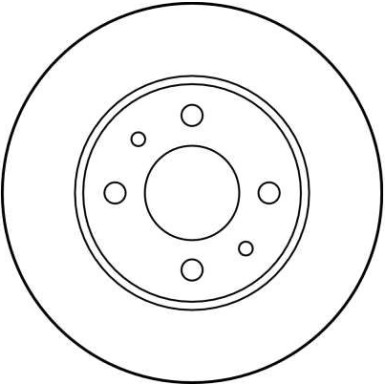 Bremsscheibe Fiat S. 500/Panda 07 DF1745 Bremsscheibe Fiat S. 500/Panda 07 DF1745