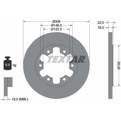 Bremsscheibe Ford T. Transit 2.2 Tdci 13 92275803 Bremsscheibe Ford T. Transit 2.2 Tdci 13 92275803