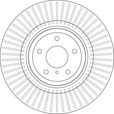 85 481 078 Bremsscheibe VA INFINITY ,FX,G,M,NISSAN 370Z 08 TRW SINGLE DF6498S