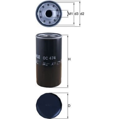 MAHLE Ölfilter OC 474 MAHLE Ölfilter OC 474