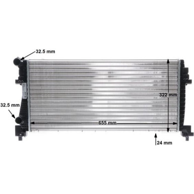 Kühler, Motorkühlung BEHR CR 2057 000S