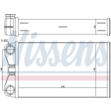 Heizkühler PKW AUDI A4 10,00-10,04 FIRST FIT 70226