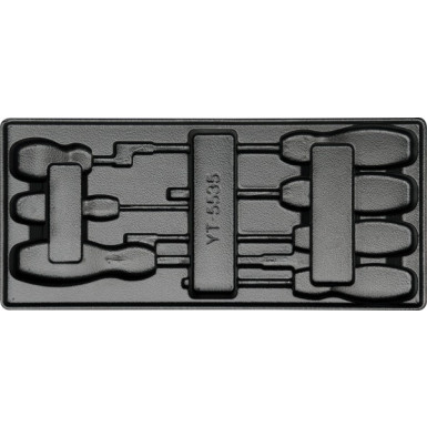 Schubladeneinlage Pvc Leer für 7 X Schlitz Schraubendreher yt-55351 Schubladeneinlage Pvc Leer für 7 X Schlitz Schraubendreher yt-55351