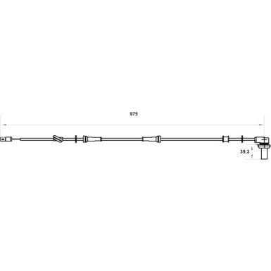 Sensor, Raddrehzahl 0 986 594 005 Sensor, Raddrehzahl 0 986 594 005