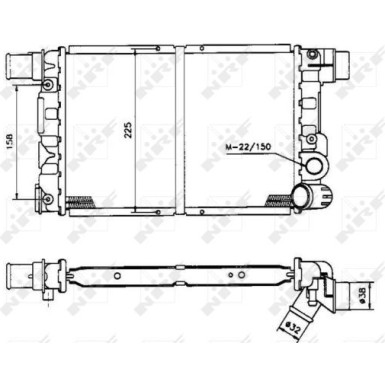 Kühler, Motorkühlung 58844 Kühler, Motorkühlung 58844